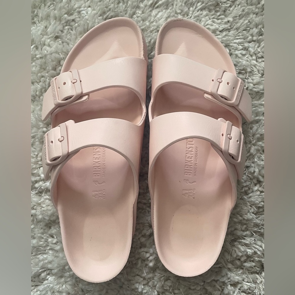 Birkenstock Arizona Stealth Buckle Sandals in Light Rose Size 41 - Picture 4 of 12